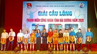 Giải cầu lông thanh niên công nhân tỉnh Hải Dương năm 2020.