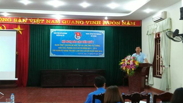 Đồng chí Nguyễn Thành Đông Phó Giám đốc Trung tâm phát biểu tại chương trình.